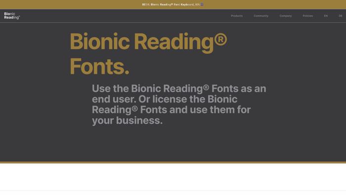 Bionic Reading