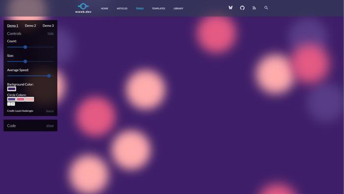 Animated CSS Background Generator
