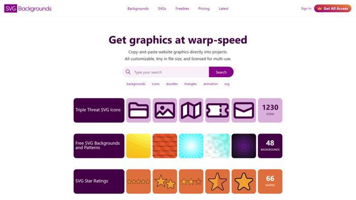 SVG Backgrounds
