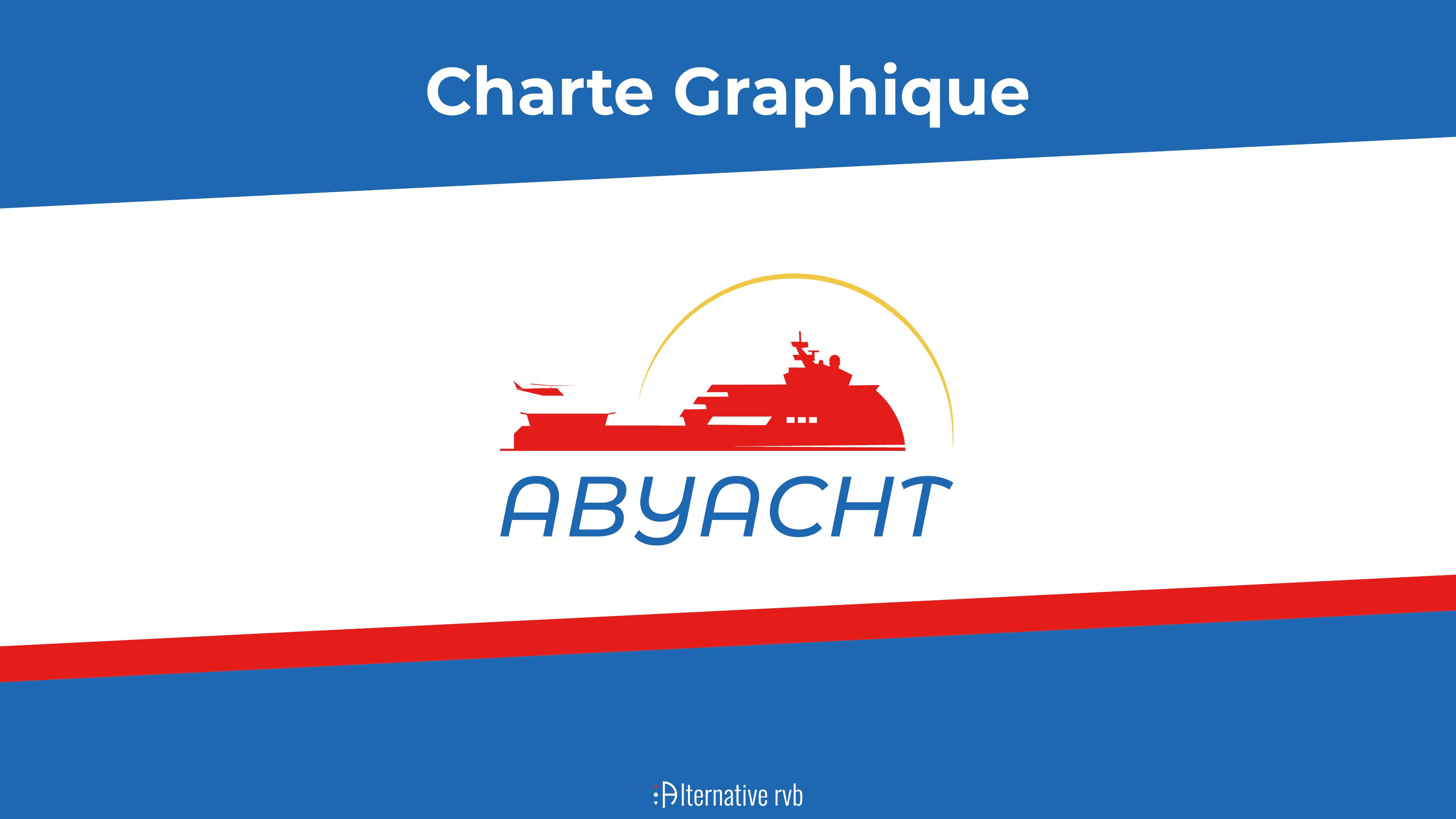 Couverture de la charte graphique Abyacht