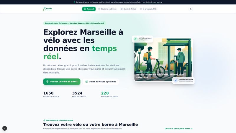 EZ-BIKE - Suivi Vélos en Libre-Service Marseille