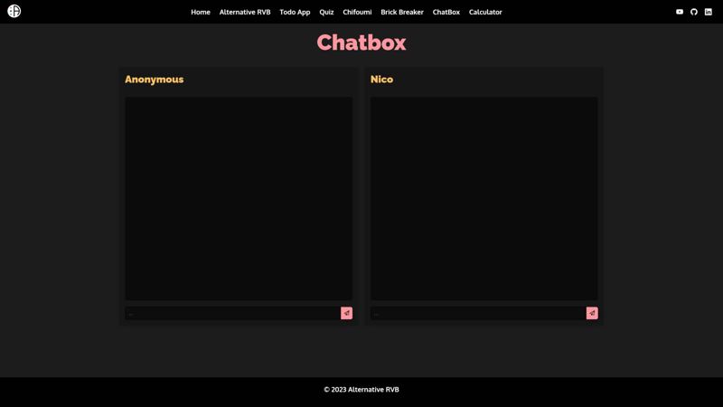Chatbox - Application de Chat en Temps Réel