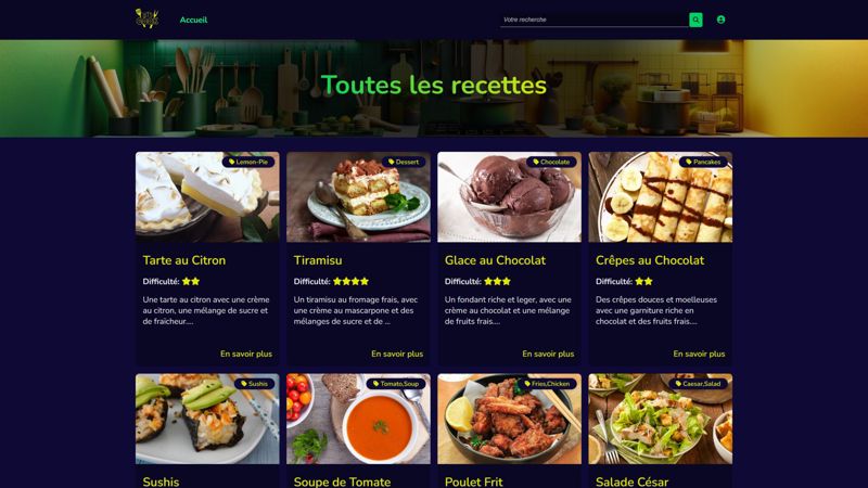 Let's Cook - Explorateur de Recettes