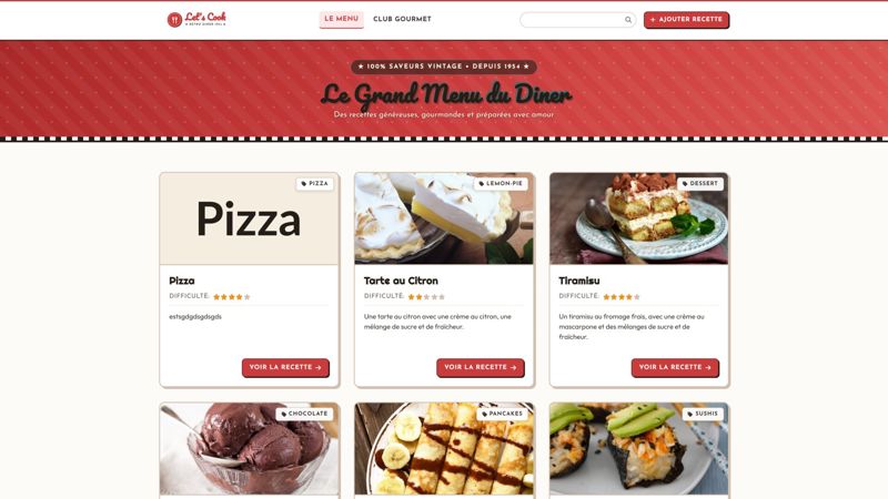 Let's Cook - Explorateur de Recettes