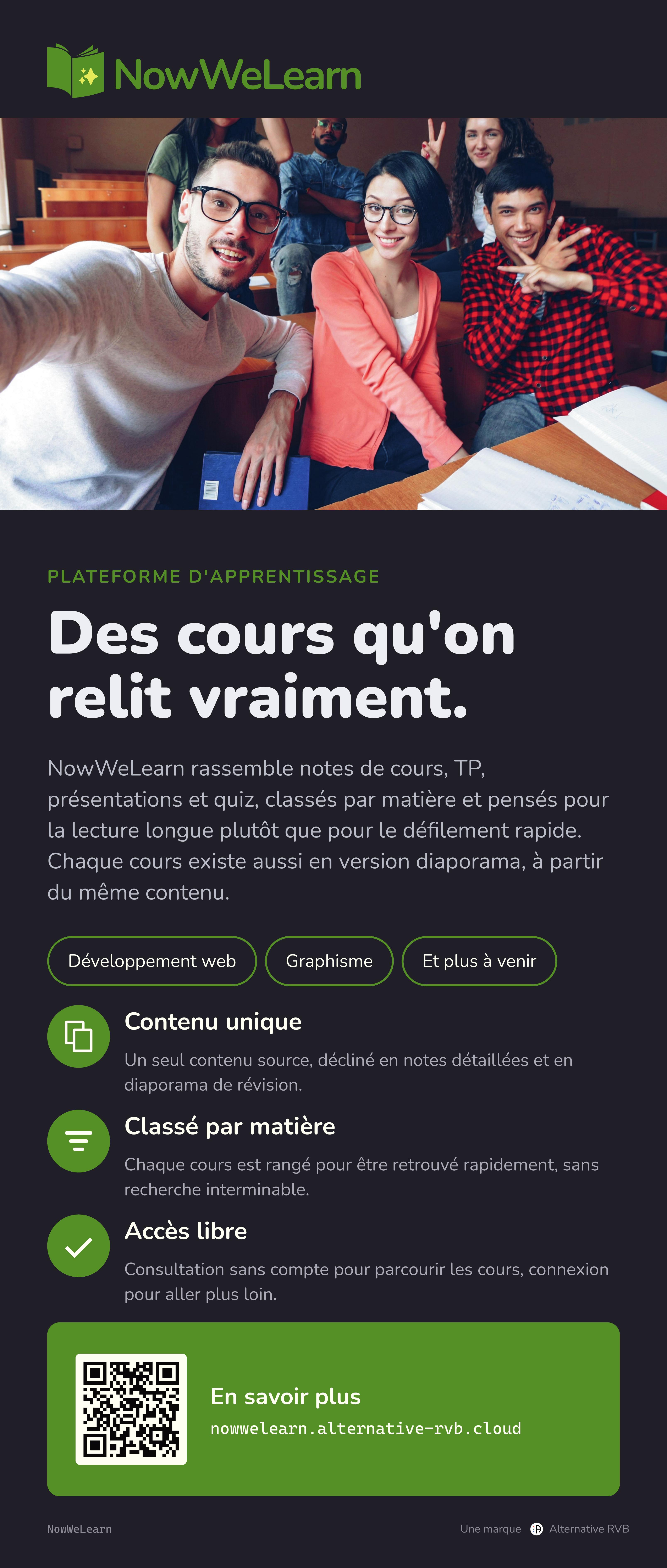 Kakemono roll-up NowWeLearn