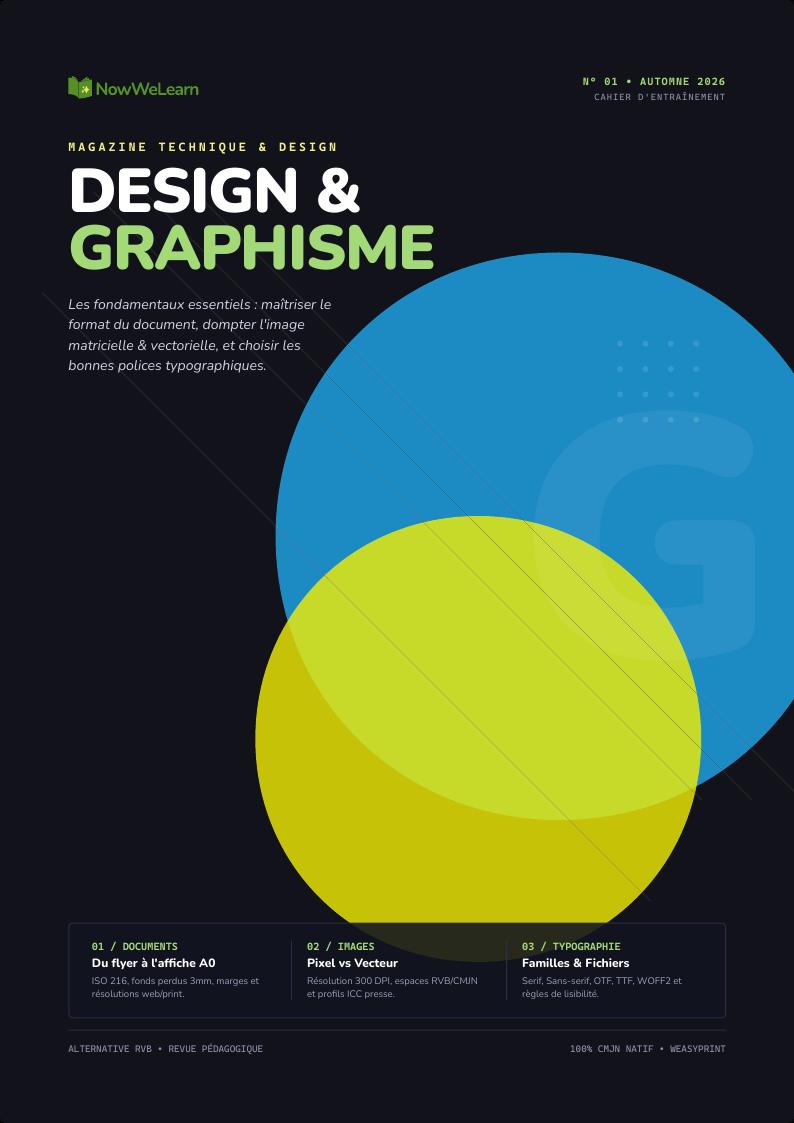 Couverture du magazine Design et Graphisme NowWeLearn