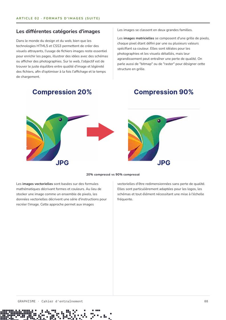 Page intérieure du magazine Design et Graphisme NowWeLearn, page 8