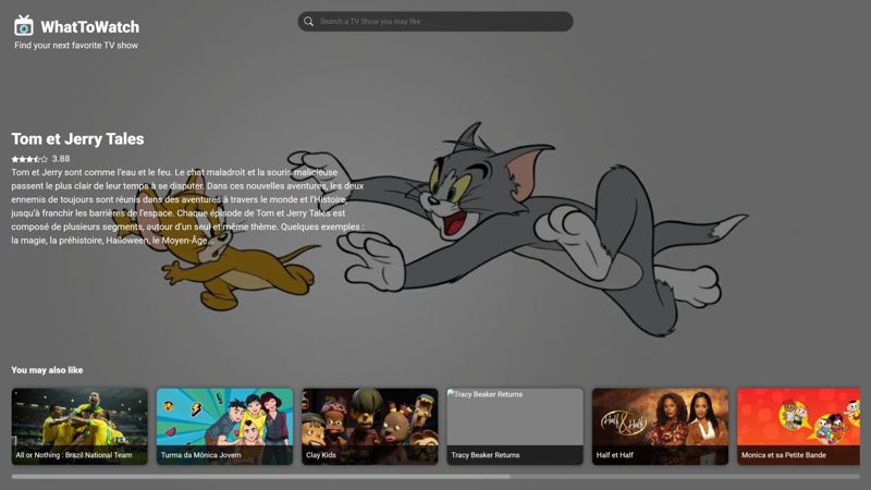 React TV Show Adviser - Guide de Séries TV