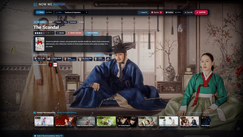 NowWeWatch - Guide de Séries TV