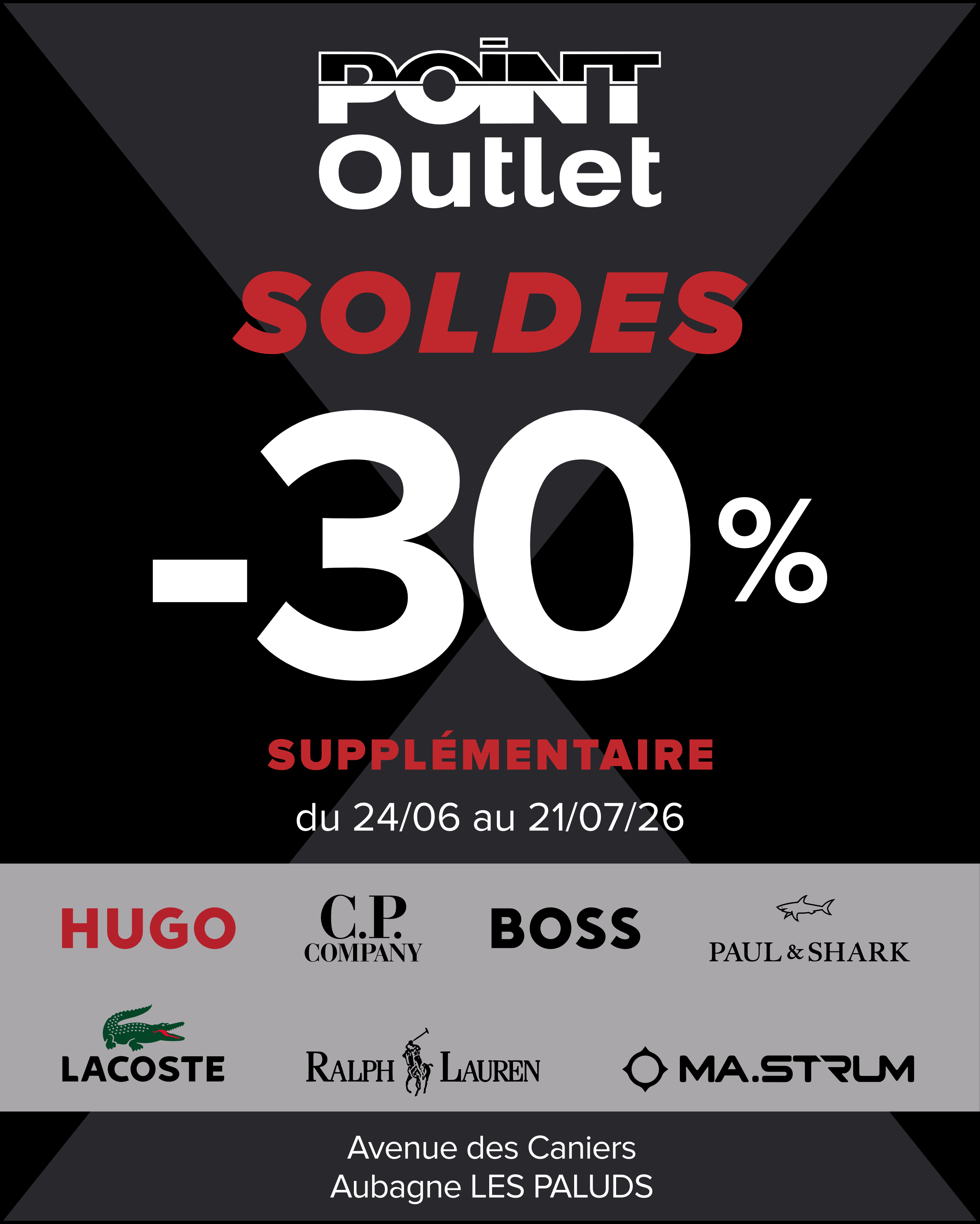 Visuel soldes Point Outlet