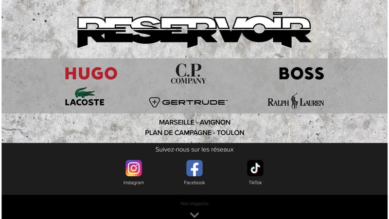 Reservoir Store - Site Vitrine & Communication Visuelle